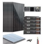 Kit para sistema solar fotovoltaico aislado con bateria de litio 6000W 48V Tensite 19880Wh/día PHVolt