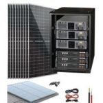 Kit sistema solar para sistema fotovoltaico aislado con batería de litio 9000W 48V 19215Wh/día Litio Pylontech