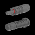 Par de conectores MC4 (Macho y hembra)